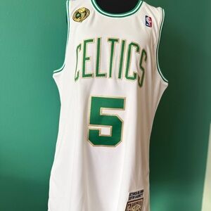 Mitchell & Ness White and Green Celtics Jersey